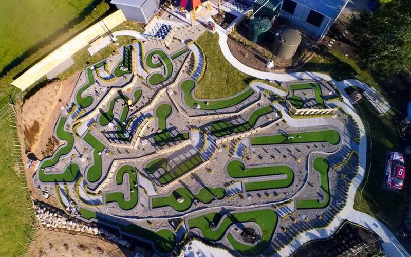 Hillsborough Mt Panorama Mini Golf Aerial View