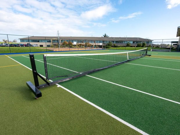 astroturf tennis court, tennis artificial grass installation, tennis court contractors, Strathallan College Multi-Use Turf