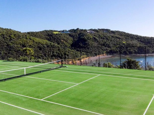 Waiheke Island Private Tennis Court synthetic turf