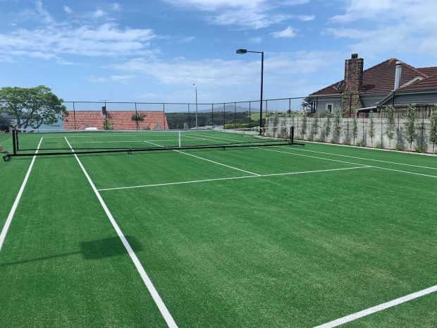 Tennis court construction Orakei