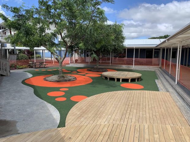 Pt View School courtyard turf