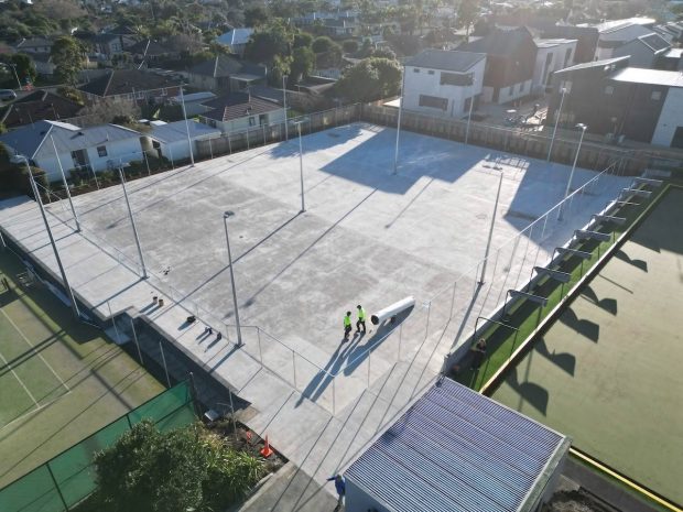 Belmont Park Racquets Club new tennis courts - WIP