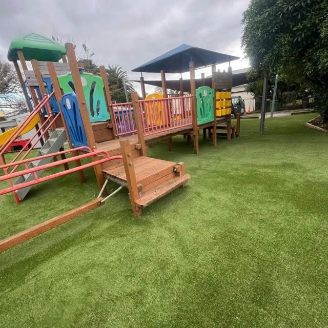 A recent upgrade to this play centre in Papakura, using our Summer Cool turf over our shock absorbent safety pad. Summer Cool is a smart choice for childcare installations, as it incorporates COOLplus® technology designed to keep the grass cooler in the summer periods. 

#childcare #safeplay #playgrounds #playgrounddesign #ece #earlychildhood #childcaredesign #kindergarten #safetysurfacing #artificialgrass #astroturf #fakegrass #playgroundflooring #playground #artificialturf #artificialturfspecialists #teamturfnz