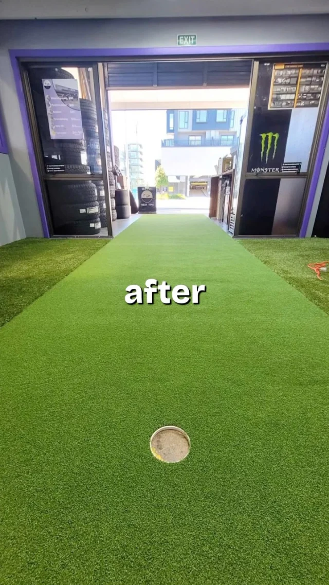 How cool is this putting green installed at Tauranga Tyre and Battery by our local agent @levelearthtga !⛳️ Great idea to help pass the time. Summer Cool and TeamPutt turf used on this one. 👌🏼

#golf #commercialfitout #puttinggreen⛳️ #artificialturfspecialists #tauranga #teamturfnz #artificialgrass